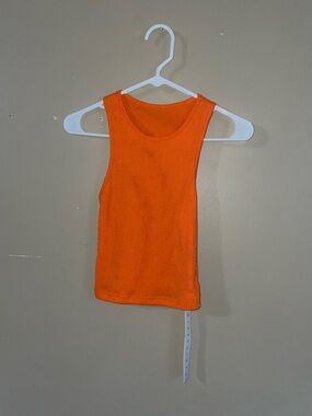 Missguided NWT Orange shimmer tank shirt size S